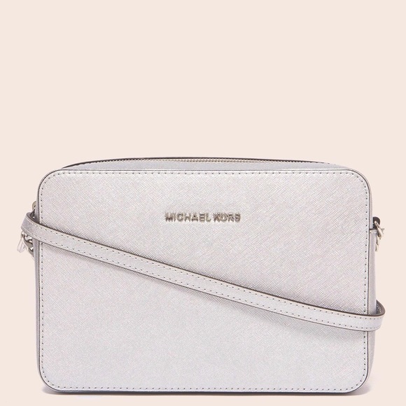 MICHAEL Michael Kors Large Crossbody NWT Silver